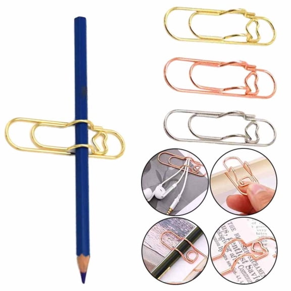 CoreLiving 1 Pack Metal Paper Clip Pen Holder for Notebook, Vibrant Multi-Use Pen Clip for Journal and Clipboard, Innovative Office Supplies and Desk Accessories for Planners