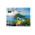 SPOORYYO July 2024 to June 2025 Seascape English Wall Calendar with US
