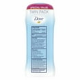 2X Dove Invisible Solid Women's Antiperspirant Deodorant Stick Powder