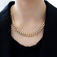 thumbnail image 3 of Collar LILIE&WHITE con cadena de oro grueso, eslabones cubanos, 9 mm, 17+3 pulgadas, 3 of 6