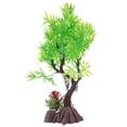thumbnail image 1 of Minkissy 1Pack Decorative Aquatic Plants Plastic Tree Shape for Fish Tank Landscaping 10.2x6.7in Green, 1 of 4