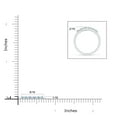 thumbnail image 4 of ANGARA Natural Aquamarine and Diamond Half Eternity Wedding Ring in 14K White Gold for Women (Size-1.5mm) | March Birthstone, Birthday, Anniversary, Jewelry Gift for Women | Natural Aquamarine Ring, 4 of 9