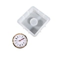 thumbnail image 3 of Table Clocks Silicone Model, Table Clock Epoxy Resin Model with Clockwork Accessories Handmade for Home Decor Epoxy Resin Casting Square, 3 of 9