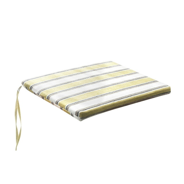 Fiudx Cojín de Silla de Lino y Algodón, Transpirable y Suave, Extraíble y Lavable, Estilo Retro, con Correa Antideslizante, para Comedor y Sala de Estar, 40 X 40 Cm.