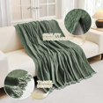 thumbnail image 4 of Couch Cover for Sofa Couch Covers for Pets, Non Slip Dogs Furniture Protector with Tassels for Living Room Non Slip Washable Furniture Protector Cover for Pet, Cat, 91"x118", Moss Green, 4 of 9