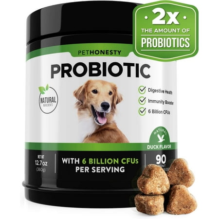 High Supply Probiotics for Dogs, 90 All-Natural Advanced Dog Probiotics Chews with Prebiotics, Relieves Dog Diarrhea and Constipation, Improves Digestion, Allergy, Hot Spots, Immunity & (Dog Diarrhea Food Best)