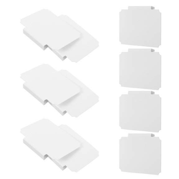 SEWCHICS Basket Label Clips White 10Pcs 3.5x2.8x0.7In