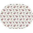 thumbnail image 5 of Oval Tablecloth 52 x 72 Inch, Red Flower Tablecloth for Oval Table, Fabric Wrinkle Free Washable Waterproof Floral Tablecloth Oval Table Cloth for Dining Room Table, 5 of 6