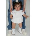 thumbnail image 2 of iCradle Lovely Lifelike Toddler Dolls Girl 26 Inch Realistic Babies Handmade Standing Dolls Soft Cloth Body Rooted Hair Blue Eyes Gift for Kids 3+, 2 of 7