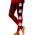 thumbnail image 1 of Zhanying Leggings de Noël Amusants pour Femmes Style de Noël Laid Anti-Roulis Taille Haute Leggings de Yoga Rouges TTG, 1 of 6