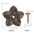 thumbnail image 5 of 60 tachuelas decorativas de flor de ciruelo para tapicería, con clavos para muebles., 5 of 5