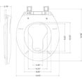 thumbnail image 5 of Round Toilet Seat with Built-In Toddler Seat, Soft Close, Never Loosen, Easy Install & Clean, Fits Both Adult & Child, White, 5 of 8