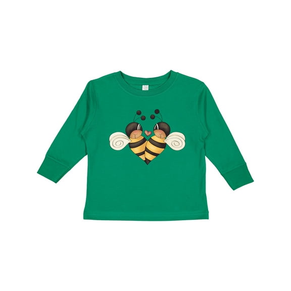 Inktastic Valentine's Day Bumble Bees Boys Long Sleeve Toddler T-Shirt