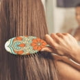 thumbnail image 4 of Vintage Chic Hair Brush with Soft Bristles, Detangling Paddle Comb Featuring Tribal and Rustic Patterns for Daily Use, 4 of 8