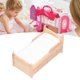 thumbnail image 1 of Cama Para Casa De Muñecas, Diseño De Cajones Camas Para Muñecas Glamour Elegancia De Abedul 1:12 Mano De Obra Exquisita Con Almohada Para Casa De Muñecas, 1 of 7