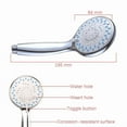 thumbnail image 6 of Ryhampaper High Pressure Handheld Shower Head, 5 Settings Water Spray Shower Head with 5FT Hose and Adjustable Mount Silver, 6 of 7