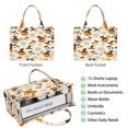 thumbnail image 2 of Large Capacity Tote Bag,Black Cat Pumpkin Halloween Pattern Handbag Fashion Luxury Tote Bag,15.7"x13"x 5.1" Inches,Laptop Compatible, 2 of 6