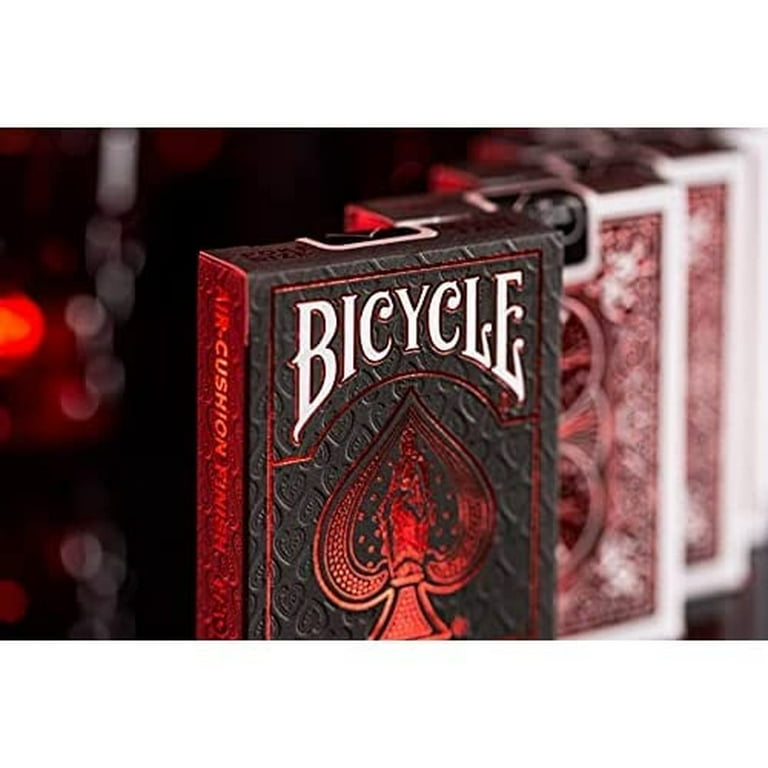 Bicycle MetalLuxe Foil Back Crimson Playing Cards (Pack of 10