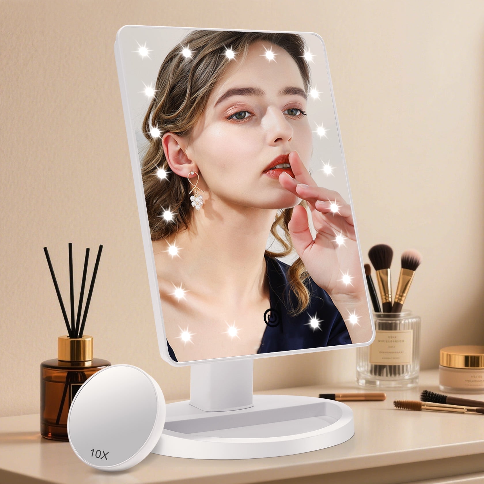 Funtouch Lighted Makeup Mirror With 10X Magnification photo 6