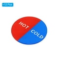 thumbnail image 3 of Unique Bargains Self Stick Hot/Cold Water Labels, Round Shape, Left Red/Right Blue, 12 Pack, 3 of 6