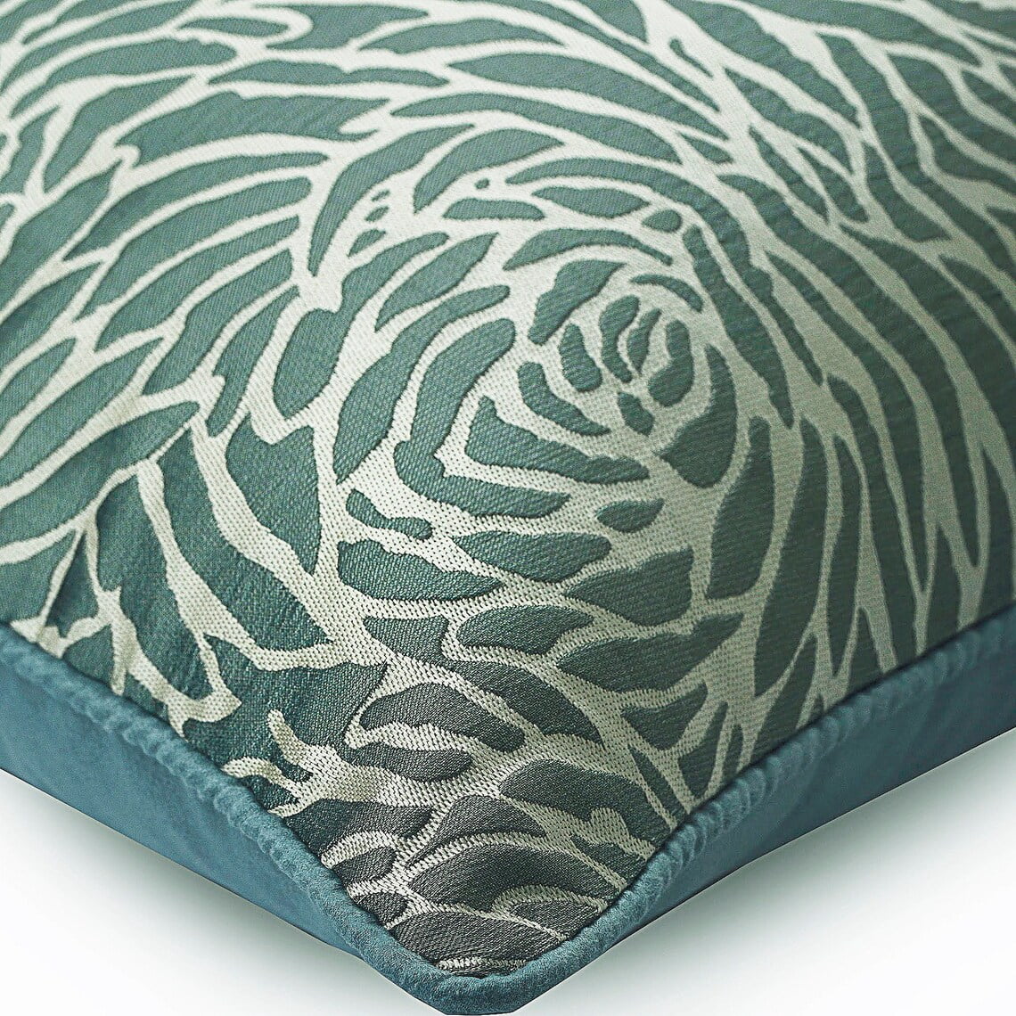 The HomeCentric Cushion Cover, Blue Euro Size Pillow Covers Pack of 2, 26x26 inch (65x65 cm), Jacquard European Shams, Abstract, Modern Euro Pillowcases Easter - Soft Whirlpool
