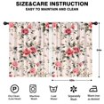 thumbnail image 2 of Blackout Kids Curtains,Pioneer Flower Floral Print Pattern Childrens Insulated Curtains Set Of 2,Bedroom Essentials,Toddler Room Decor 42"x54", 2 of 5