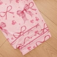 thumbnail image 5 of SJLDQY Valentines Women's Pajamas Set 2 Peice Pjs Set for Women Valentine's Day Bowknot Graphic Long Sleeve Pajama Tops Pants Soft Comfy Homewear Sleepwear Outfits, 5 of 5