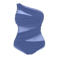 thumbnail image 5 of QHFBli Plus Size Swimsuit Women One Piece Swimsuit Tummy Control High Neck Bathing Suit Ruched Swimwear, 5 of 5