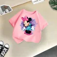 thumbnail image 2 of Linda camiseta informal de Disney Mickey Minnie para niños, camisetas de moda de verano para niñas, camiseta de cuello redondo para niños, camiseta de manga corta para niños, 2 of 5