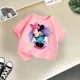 thumbnail image 3 of Linda camiseta informal de algodón de Minnie de Disney para niños, ropa de verano, moda urbana, camiseta de cuello redondo para niñas, camiseta deportiva para niños, 3 of 5