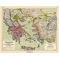 thumbnail image 2 of Kiepert 31x26 Gold Ornate Wood Framed with Double Matting Museum Art Print Titled - Greece Turkey - Kiepert 1903, 2 of 4