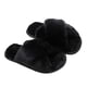 thumbnail image 2 of Durable Soles Plush Slippers For Girls Indoor Winter Use Black Size 38-39 1 Pair, 2 of 5