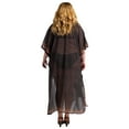 thumbnail image 6 of Miss Lavish London Stonework and Hand Embroidered Kaftans Sizes from XL Brown Suiting Teens to Adult Women in Regular to Plus size, 6 of 6