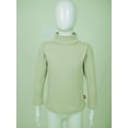 thumbnail image 5 of renvena Boys Girls Turtleneck Tshirt Cotton Long Sleeve Shirt Solid Color Warm Tee Tops Size 1-8 Green 1-2, 5 of 7