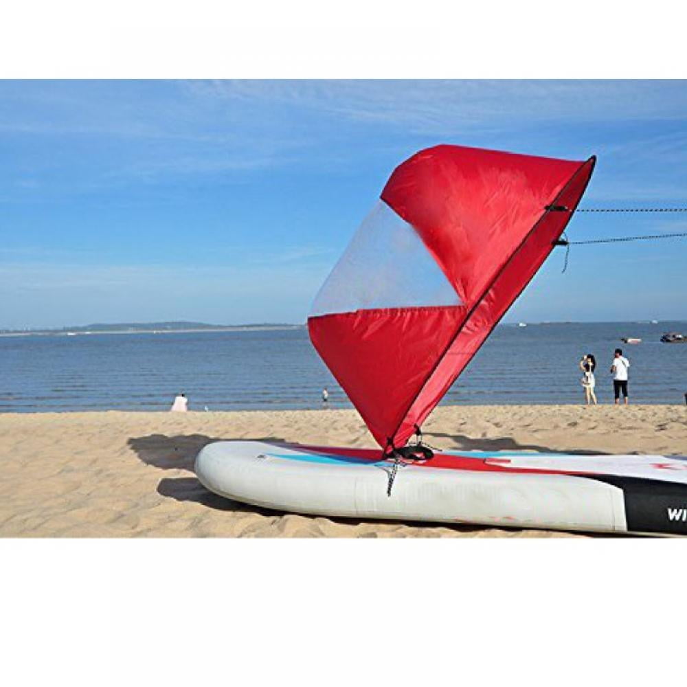 42" Portable PVC Downwind Wind Paddle Instant Popup Board Sail Kayak Accessories 