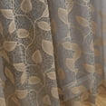 thumbnail image 6 of Floral Linen Semi Sheer Curtains 100 Inches Long 2 Panels for Living Room Bedroom Grey Farmhouse Flower Patterned Light Filtering Textured Grommet Top Window Treatments Drapes, 40x100 Inches, 2 Pack, 6 of 6