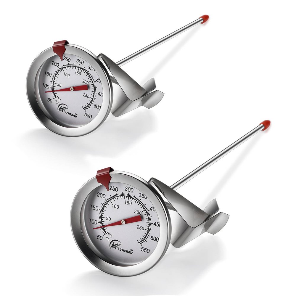"Happyline" 2pcs 6" Deep Fry Thermometer With Instant Read Dial