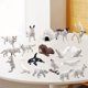 thumbnail image 4 of 18 piezas modelo de animal ártico estatuas en miniatura juguetes decoración de estantería, 4 of 9