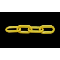 Plastic Chain 2" ( 8MM) PLASTIC CHAIN YELLOW  50'/BAG