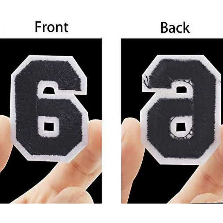 40PCS Iron On Numbers Patches 2 Inch Sew On Applique Patches 0-9 Applique  Embroidered Patch 