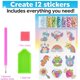 thumbnail image 1 of Kit de pegatinas de pintura de diamantes para niños, pegatinas DIY, artes, dibujos animados, animales, pintura de diamantes por números, juguetes para niños, regalo, 12 piezas, 1 of 4