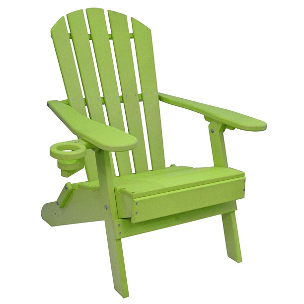 ECCB Outdoor Outer Banks Value Line Adirondack Chairs Lime Green