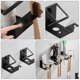 thumbnail image 4 of FENGGUIQU 2Ud Organizador De Cepillos De Negro Con Montaje En Pared Sin Perforaciones, 4 of 8
