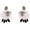white, variant on Cute Kawaii Sheep Dangle Earrings Acrylic Funny Animal Drop Earring as gifts for Women