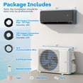 thumbnail image 3 of Gymax 9100 BTU Mini Split AC 20.5 SEER2 Air Conditioner w/ Inverter & Heat Pump, 3 of 8