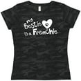 thumbnail image 3 of Inktastic Bestie Frenchie Women's T-Shirt, 3 of 5