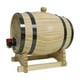 thumbnail image 2 of Barril de madera de pino con grifo, dispensador de barril para cerveza, cócteles, hogar. 1 litro, 2 of 9