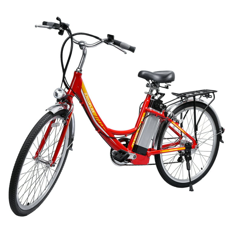 IDEAPLAY P20 24 inch Electric Bike for Adults, 250W Electric Commuter Bicycle 3 Riding Modes Ebike for Women Men, Red - Walmart.com