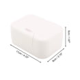 thumbnail image 4 of Unique Bargains 1 Pc Portable Soap Holder White Soap Holder for Bathroom 4.33"x3.15"x1.97", 4 of 6