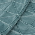 thumbnail image 3 of JWH Handmade Decorative Soft and Smooth Geometric Grid Velvet Throw Pillow Covers for Simple Decor 14x24inch Sky, 3 of 8